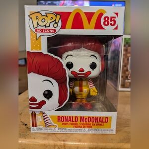 Funko Pop! Ad Icons Ronald McDonald vinyl figure, number 85.
